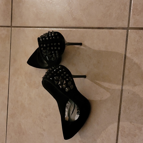 Anne Michelle black heels with studs Size 6 - Picture 4 of 17